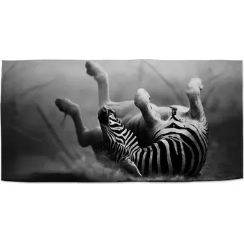 Osuška Sablio Ručník Válející se zebra - 30x50 cm