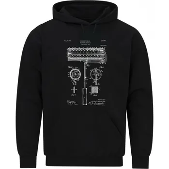 Pánská mikina Pánská mikina Malířský váleček Patent M. Matsakas (Velikost: 5XL, Barva: Černá)