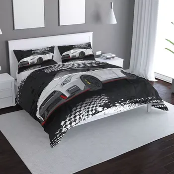 Povlečení Sablio Povlečení Nissan GTR 35 Černý - 140x200 / 90x70