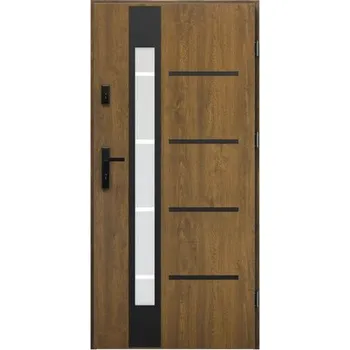 Vchodové dveře Vchodové dveře Jaspis S68 ořech 90 P otevírání dovnitř