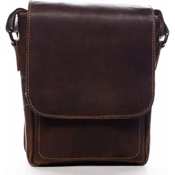 Pánská kožená crossbody taška hnědá - Greenwood Nash hnědá
