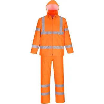 Pláštěnka PortWest | Oděv do deště Hi-Vis Packaway - An extremely practical and waterproof high visibility pack away rain suit. With all the outstanding qualities of the 190T fabric / S / S / an extremely practical and waterproof high visibility pack away rain suit