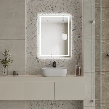 Zrcadlo Erga Harper, LED zrcadlo 60x80cm, 2185 lm, 6500K, přední/zadní osvětlení, ERG-V01-113-6080-00