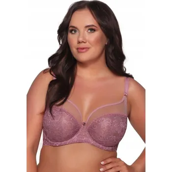 Dámské spodní prádlo Ava podprsenka s měkkými košíčky fialová - Crystal 1396 Lily, velikost 70F