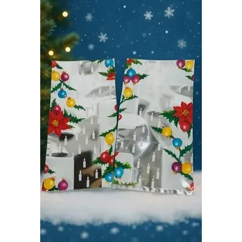 Dárková taška Dárkový metalový foliový sáček mini 8 x 15,5 cm 1ks [A]