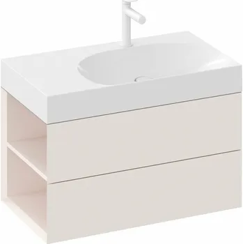 Koupelnový nábytek RAVAK Skříňka pod umyvadlo Ravak SD Lite 80, alabaster pink, levá, X000001878 X000001878