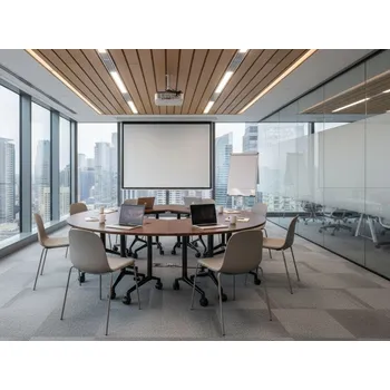 Skládací stůl černý kovový rám MFC stolní deska 90 x 64 cm s kolečky pojízdný rohový moderní design kancelář Beliani