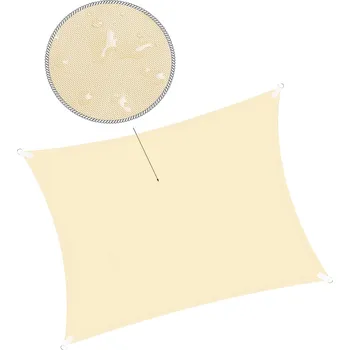 Springos SN0057 SLUNEČNÍ PLACHTA 4 X 3 M BÉŽOVÁ