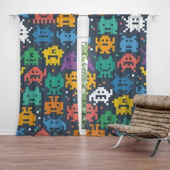 Závěs Sablio Závěs Videohra 3: 2ks 140x250cm