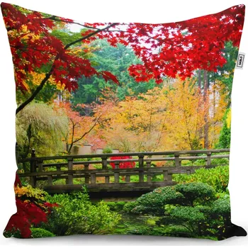 Polštář Sablio Polštář Most v parku - 50x50 cm
