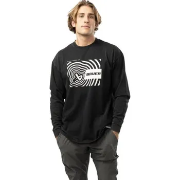 Pánské tričko Bauer Triko Bauer Icon Illusion SR, Barva BLK, Velikost XL 958929