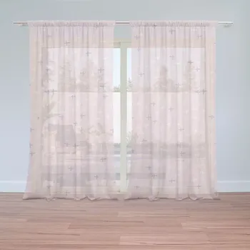 Záclona Sablio Záclony Barevné křížky: 2ks 150x250cm
