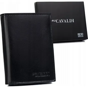 Peněženka 4U Cavaldi peněženka z pravé kůže černá - muž