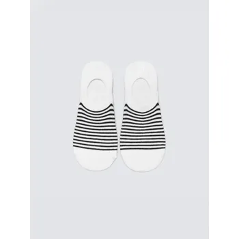 Dámské ponožky Dámské KOTNÍKOVÉ PONOŽKY BIG STAR s pruhy, bílé, OLGA 100, velikost 35-38