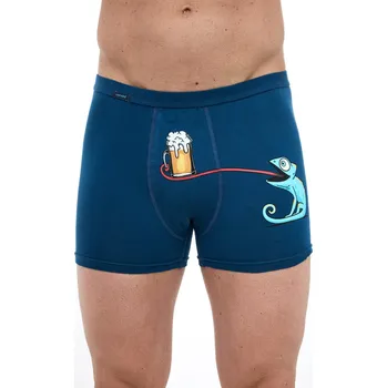 Pánské spodní prádlo BOXERSKÉ TETOVÁNÍ J/25 Půlnoční modrá XXL