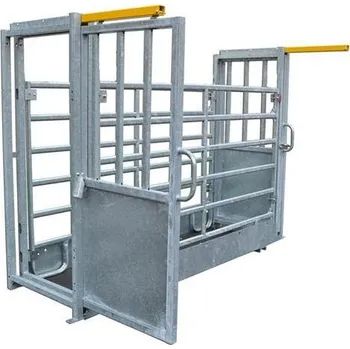 Průchozí žlab s lištami pro tenzometrickou váhu komplet - posuvné dveře, pozink