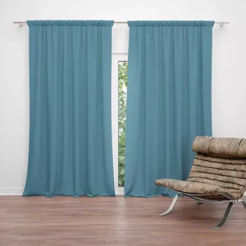 Závěs Sablio Závěs Bledě modrá: 2ks 140x250cm