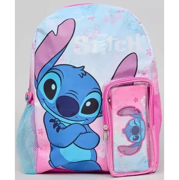 Dětský batoh dětský předškolní batoh stitch s pouzdrem