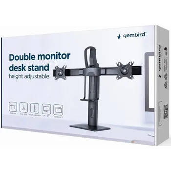 Držák monitoru Stojan na 2 monitory GEMBIRD MS-D2-01, nastavitelný