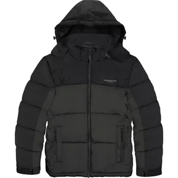 Pánská zimní bunda ve větších velikostech Double Urban Outfitters MJK-2006B khaki–černá (4XL)