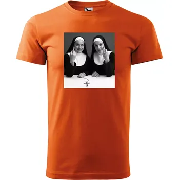 Pánské tričko Sablio Tričko s potiskem Holy Rebellion - oranžové 2XL