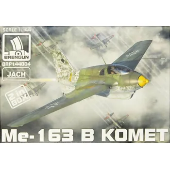 Plastikový model Messerschmitt Me-163B Komet 2-in-1 (plastic kits) - Brengun BRP144004