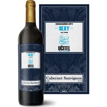 Víno Sablio Červené víno Nesnáším být sexy, ale jsem učitel: 0,75 l