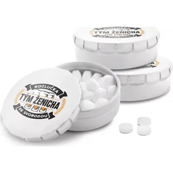 Bonbon Sablio Mentolky Rozlučka se svobodou tým ženicha - 3 ks