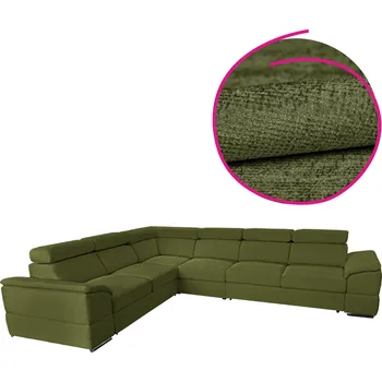 Sedací souprava Sedací souprava, zelená látka Majestic, SEGORIA LUX