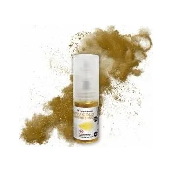 Jedlá dekorace na dort Food Colours Třpytky v rozprašovači New Gold Shimmering (5 g)