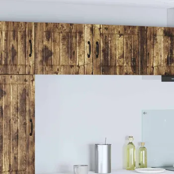 Příborník do zásuvky vidaXL Kuchyňská skříň 2 pcs Kouřový dub 50 x 31 x 40 cm