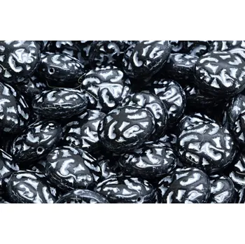 Korálek Korálky Čočka s ornamenty 5980 (14mm)