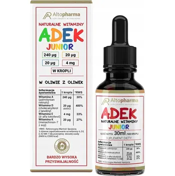 Doplňky stravy pro děti Alto Pharma Vitamín ADEK Junior kapky 30 ml bez příchuti