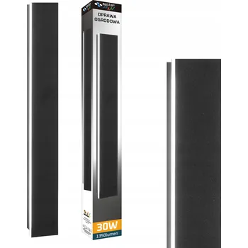 Venkovní osvětlení Venkovní nástěnné svítidlo Masterled černé, integrovaný LED zdroj 30 W