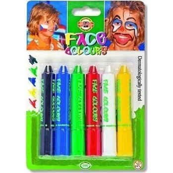 Výtvárné potřeby Pastelky na malování na obličej Koh-I-Noor 6 ks