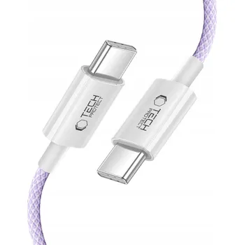 Datový kabel Kabel Tech-protect USB - USB typ C 1 m fialový