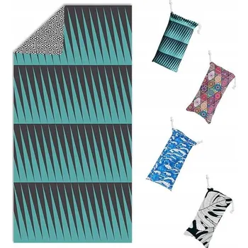 Plážová osuška z mikrovlákna 90x180 cm Rychleschnoucí Oboustranná Zelená