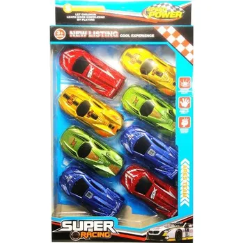 autíčko OSOBNÍ AUTA kovová - 8 kusů - auta - 9 CM