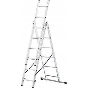 Žebřík Hliníkový Žebřík DRABEST 3 x 6 do 150 kg