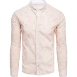Pánská košile s dlouhým rukávem DX2302 Barva: Růžová, Velikost: XL