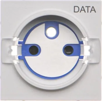 vypínač Kryt zásuvky silové 1 násobné DATA, Simon 55 TGD1ZP/114, šedá světlá