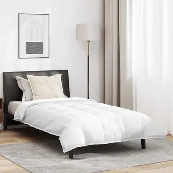 Zahradní pohovka 2-in-1 Duvet s polštářem 2 pcs Bílá Peří Bílá3376338