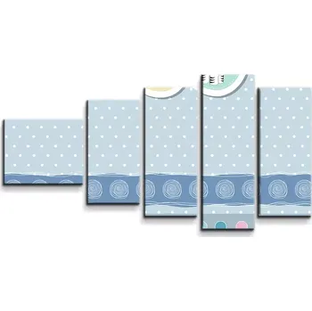 Obraz Sablio Obraz - 5-dílný Plyšáčci - 100x60 cm