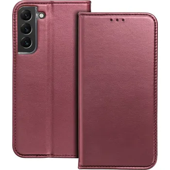 Pouzdro na mobilní telefon flipové pouzdro Smart Magneto pro Samsung S25 FE, vínová