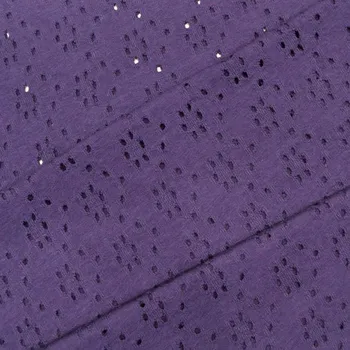 Zbytek - Madeirový úplet barva fialová