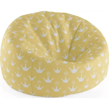 Sedací pytel Sablio Sedací vak Cocoon Princeznovské korunky - 75 x 45 x 35 cm