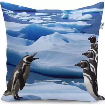 Polštář Sablio Polštář Tučňáci - 40x40 cm