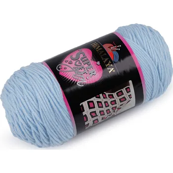 Příze Pletací příze Super Soft Yarn 200 g, střední, 7 (80823) modrá světlá