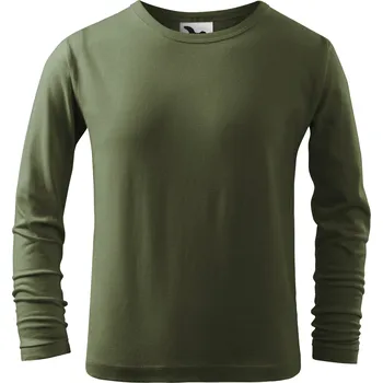Dívčí tričko Malfini Long Sleeve 160 Dětské triko 121 khaki 122