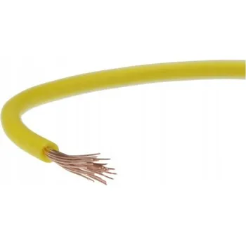 elektrický kabel Kabel ohebný vodič LGY 0,50mm2 žlutý 100m